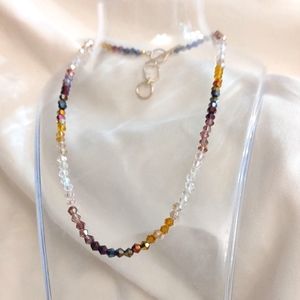 Handmade beaded gradient necklace